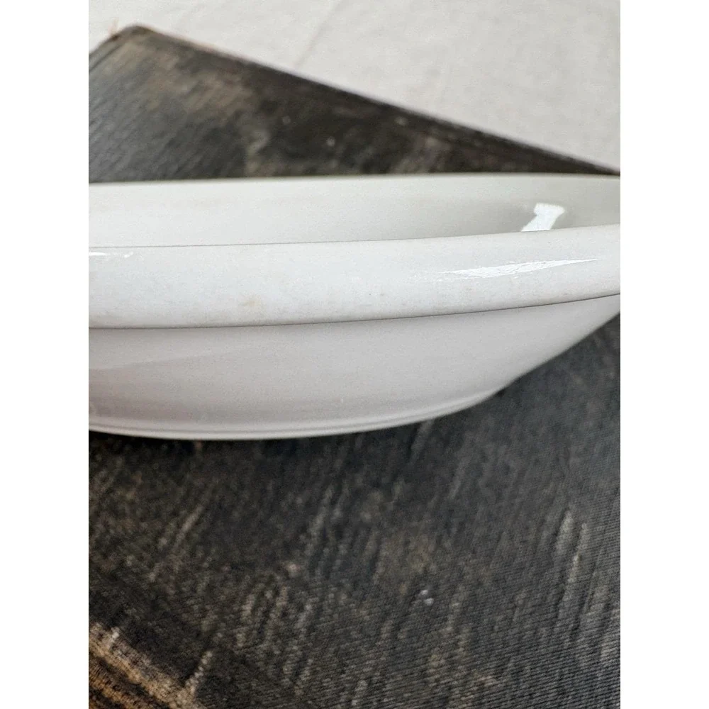 Shenango China Ironstone Sm Oval Dish New Castle PA White 5.5x4